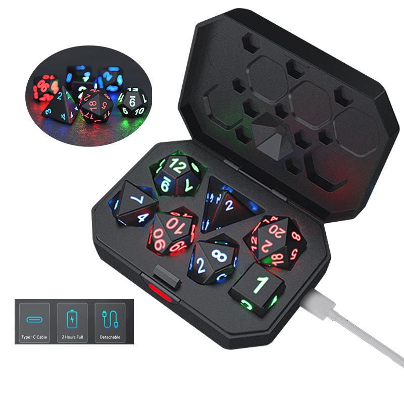 

Dungeons & Dragons Digital Luminous Dice Set – Electronic Multi-Sided Gaming Innovation