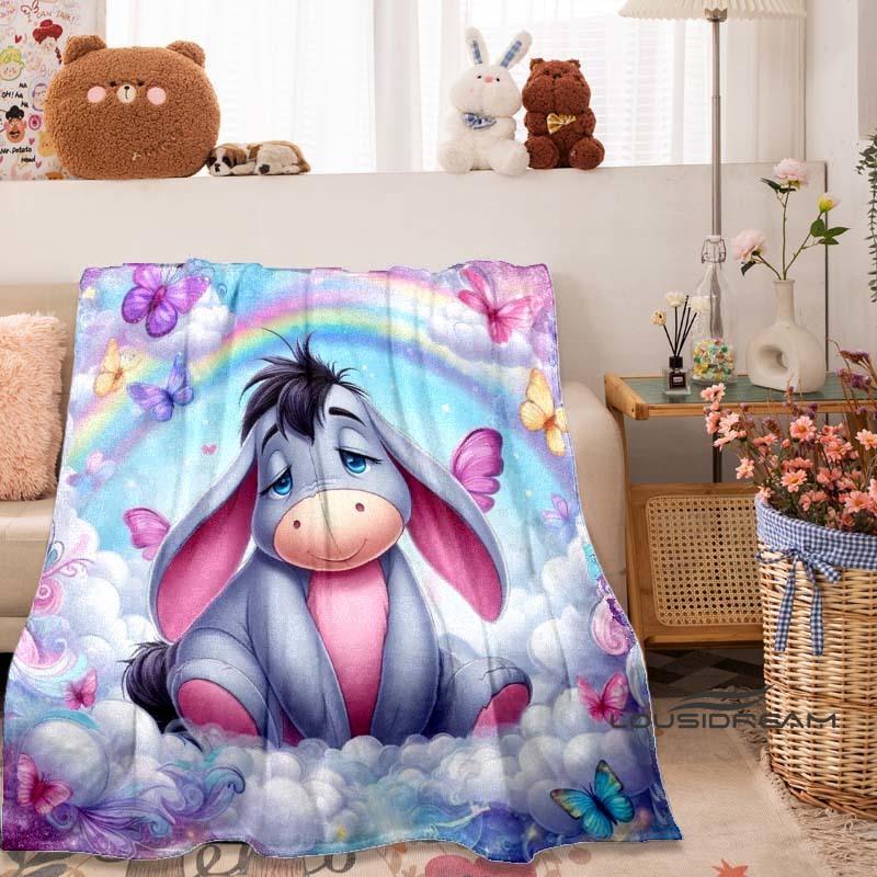 

Cute Cartoon Pattern (Eeyore) Blanket, Suitable for Sofas, Bedrooms, Offices, Naps, and Makes A Perfect Gift. 75x90cm