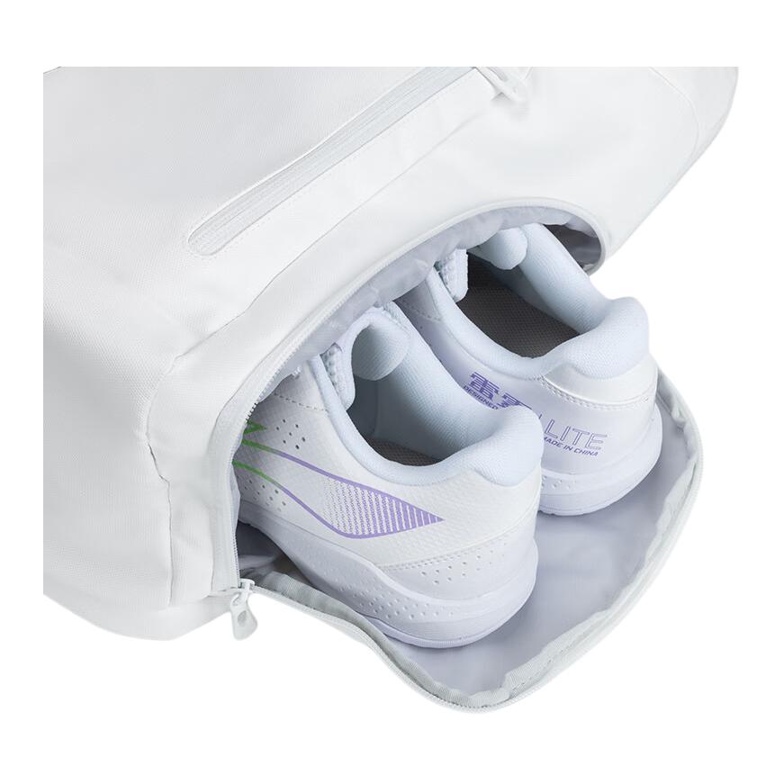 New LiNing Polyester Badminton Backpack Unisex White Green ABSU585-2