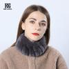 Bibs for Men and Women In Winter, Korean Version Thickened Neck Guard, Warmth, Handmade Otter Rabbit Fur Scarf, Hairband, Dual-purpose Neck Cover