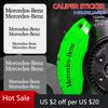 Hots  6pcs Brake Caliper Sticker Heat Resistant Decal Car Decoration For Mercedes Benz W204 W124 W201 W202 W212 W220 W205 GLA CL
