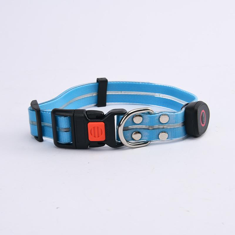 LED Glowing Dog Collar Adjustable Flashing Rechargea Luminous Collar Night Anti-Lost Dog Light Harness for Small Dog Pet Product