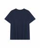 PSSHOPPER [Refurbished] Semi-Crop Slub Vintage Short Sleeve T-Shirt [Navy]