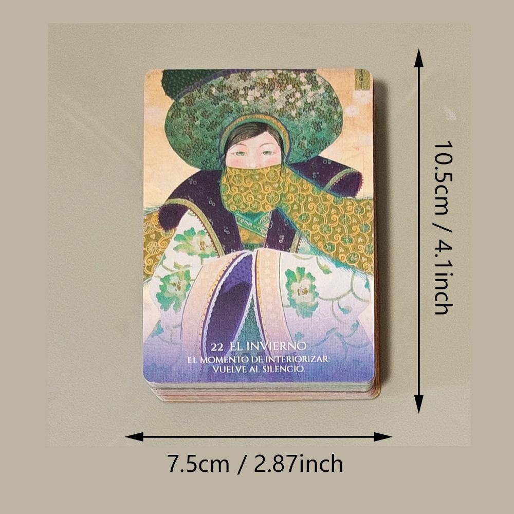 Medicine Woman Oracle - 10.5*7.5cm 49 Shamanic Archetype Cards for Healing and Empowerment (Spanish Version)