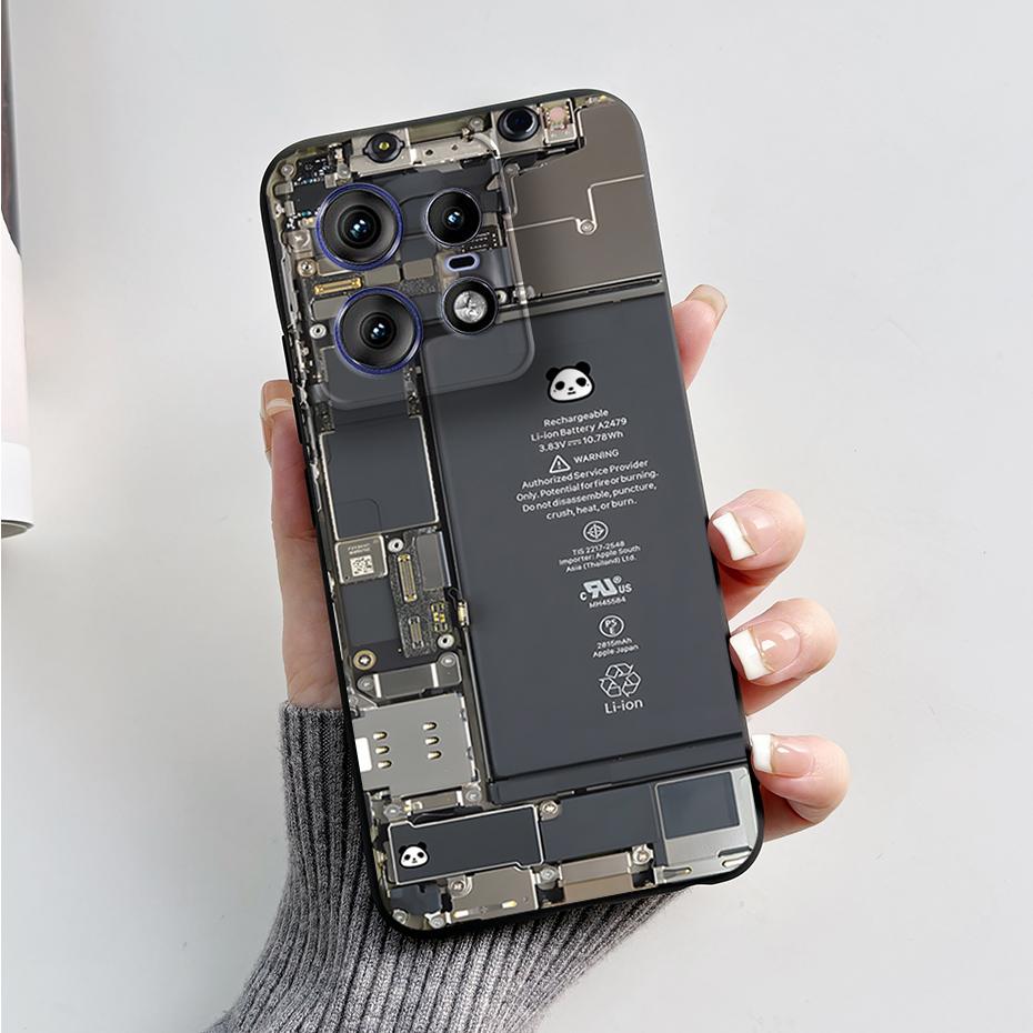 For Motorola Edge 50 Pro Ultra Fusion Case Stylish Pattern Soft Silicone Back Cover for Moto Edge 50 Pro Ultra Fusion Capa Funda