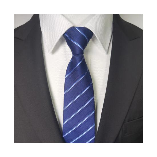 Men Tie with Zipper Design Multiple Patterns Colors Adjustable Length Tie Business Weddings Parties Formal Tie