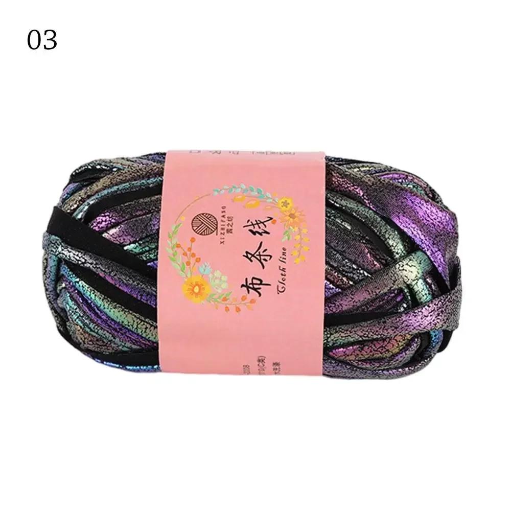 100g Ecopelle Filato da Crochet Lucido Filato per Maglia Fai-da-te Pallina di Filato per Borsa Coperta Cuscino Maglia Maglia all'Uncinetto Filato