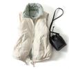 Autumn and winter new down vest women's short loose and light fashion casual vest white duck down jacket