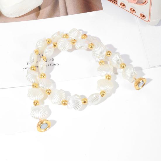 Magnetic Curtain Tiebacks Strong Magnets No Holes Holdbacks Camellia Shell Shape Curtain Tie for Living Room Bedroom Kitchen Bathroom