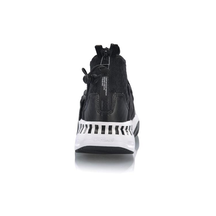 Li Ning Skateboard Shoes Women's High Top Standard Black/Standard White AGLP046-2