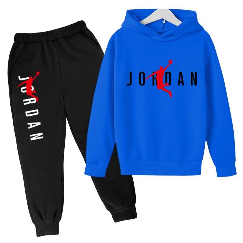 Felpa con Cappuccio per Bambini Lettere da Basket Pullover 3-12 Anni Giacca Felpa+Pantaloni Ragazzo Ragazza Neonato Abbigliamento Jogging Tempo Libero Moda Marca Set