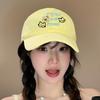 Cotton Letter Baseball Cap Embroidery Snapback Cap Fashion Cat Peaked Cap  Teenagers