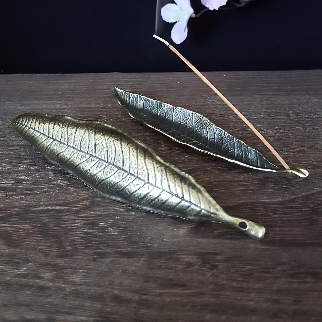 Leaf Incense Socket, Insert Incense Rack,creative aromatherapy decoration, Home indoor incense burner decoration, suitable for meditation, yoga