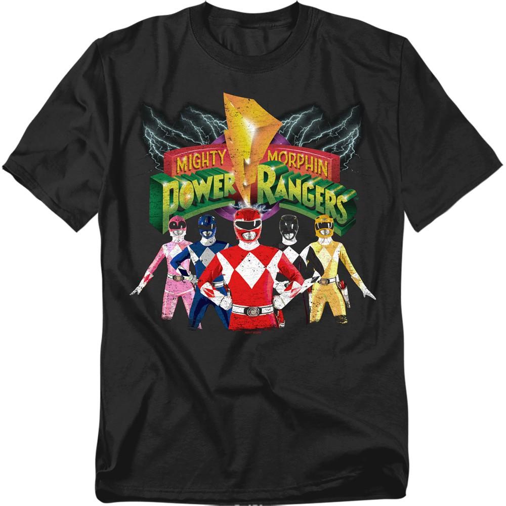 Power Rangers Mighty Morphin Unite Licensed Adult T-Shirt XL