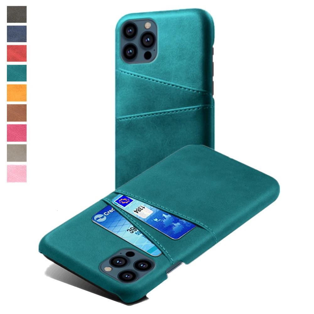 Credit Card Case PU Leather Cover for IPhone 16 Pro Max 15 14 13 Pro SE 2020 Funda for Apple IPhone 16 15 14 12 13 Mini 11 Pro