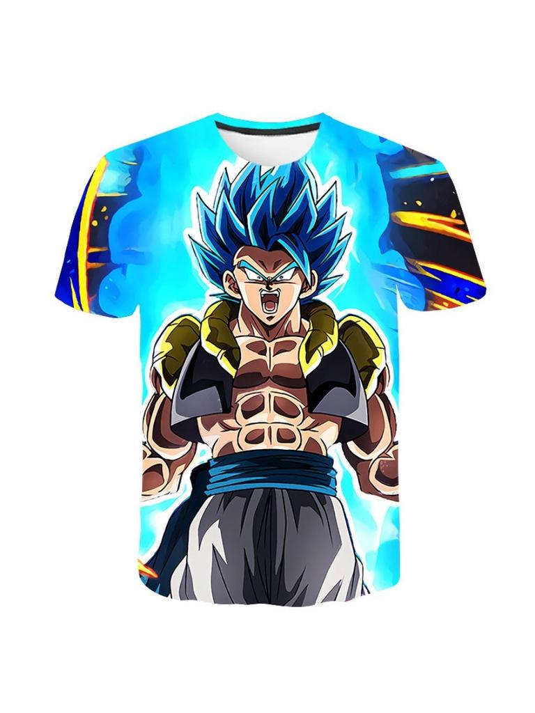 Sommer Dragon Ball Kinder T-Shirt 3D Druck Kurzarm Cartoon Super Saiyan T-Shirt Kinder Edition