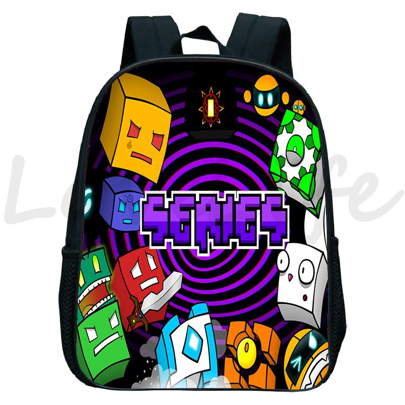 

Games Geometry Dash Backpacks Angry Geometry Kindergarten Rucksack Small Schoolbag Children s Backpack Boys Girls Bookbag Gifts