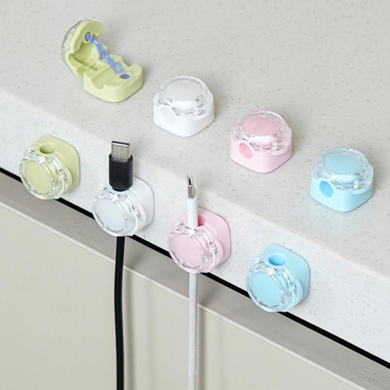 Multipurpose Magnetic Cord Winder, 6Pcs/set Easy Cable Storage Solution Magnetic Cable Management for Home and Office