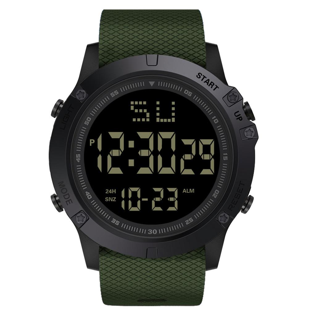 Large Screen Outdoor Sports Watch Round Dial Waterproof Luminous Watch for Indoor Outdoor Sports