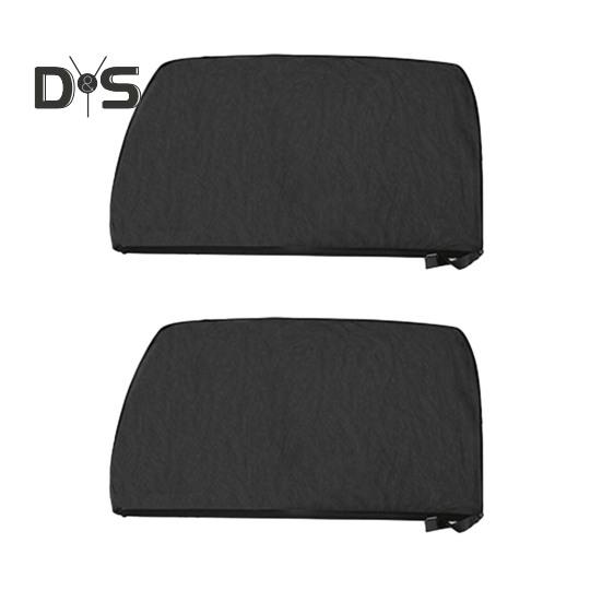 

1 пара солнцезащитных козырьков на заднее стекло автомобиля, защитная сетка от ультрафиолета, защита от комаров, защита от солнца, эластичная складная штора для большинства транспортных средств, седанов D