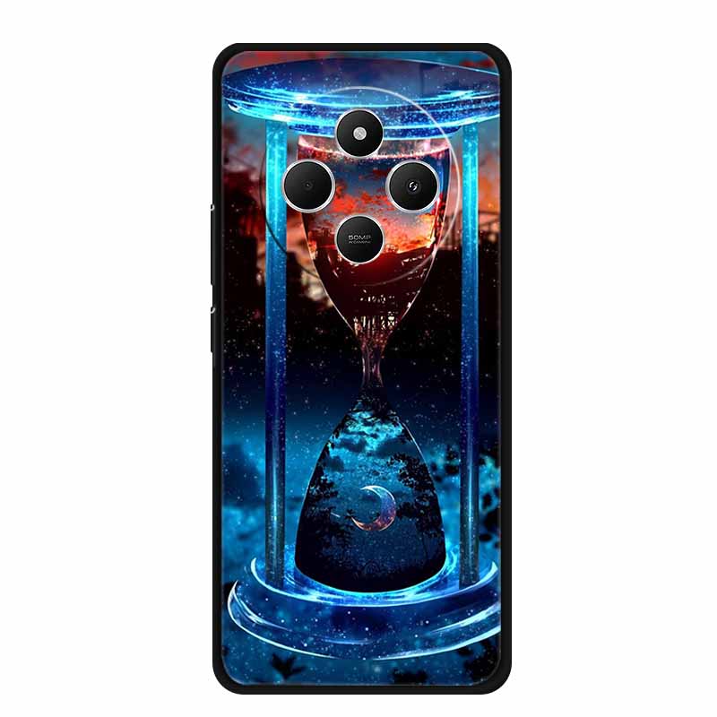 Phone Case For Xiaomi Redmi 14C Back Cover Case 14 C Black Silicone Soft Funda For Redmi 14C Case Redmi14C 6.88" Shockproof Bag