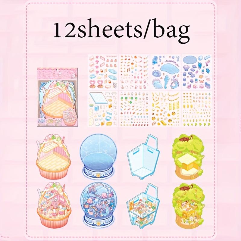 3D Scene Sticker Collection Multiple Miniature Landscape Sticker For Collage Creation DIY Sticker Decoration Scrapbook Stickers