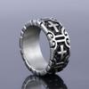 Stainless Steel Punk Style Cross Ring Unisex Gothic Jewelry