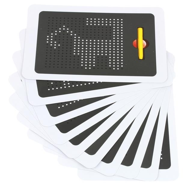 MagPad Magnetic Board with Magnetic Balls Puzzle + Templates