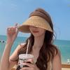 Foldable Sunshade Hat Large Brim Empty Top Beach Hat New Sun Cap
