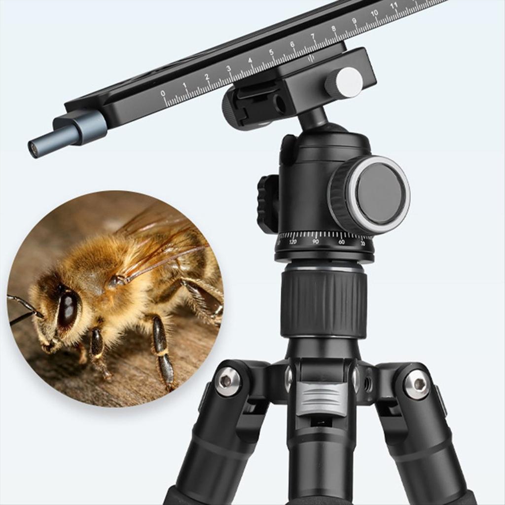 LCB-20M Macro Photography Guide Rail with 1mm Adjustment for DSLR Cameras Tripod Ballheads