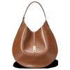 Polo ID Gold Brass Hardware Iconic Hollow Pony Leather Shoulder Bag Large Women Shoulder Bag Brown WAPOBAG02V20150