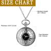 Pocket Watch Antique Roman Analog Display Waterproof Skeleton With Lid Pendant Necklace Pocket Watch With Chain Silver Retro Fashion Accessory