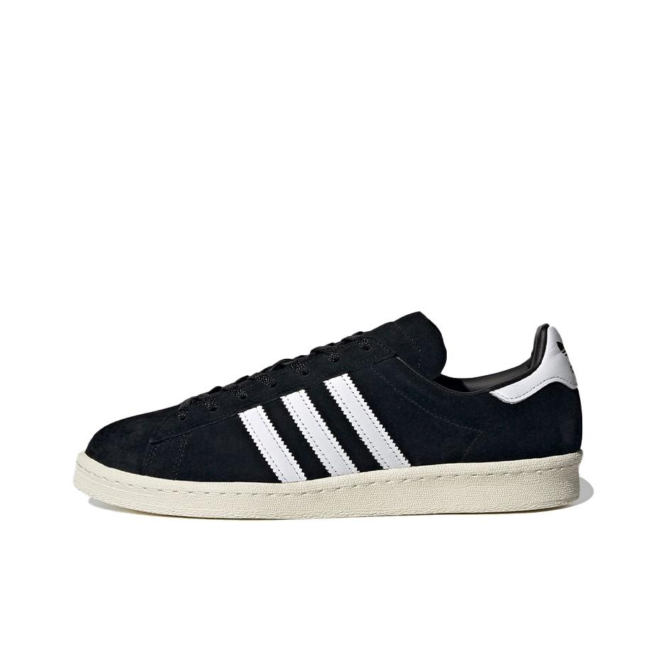 adidas Campus 80s Schwarz Weiß Unisex Sneaker Core-Black Cloud-White Off-White FX5438