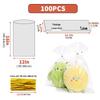 Clear Drawstring Packaging Bag for Cookies, Bread, Candy, and Baked Goods