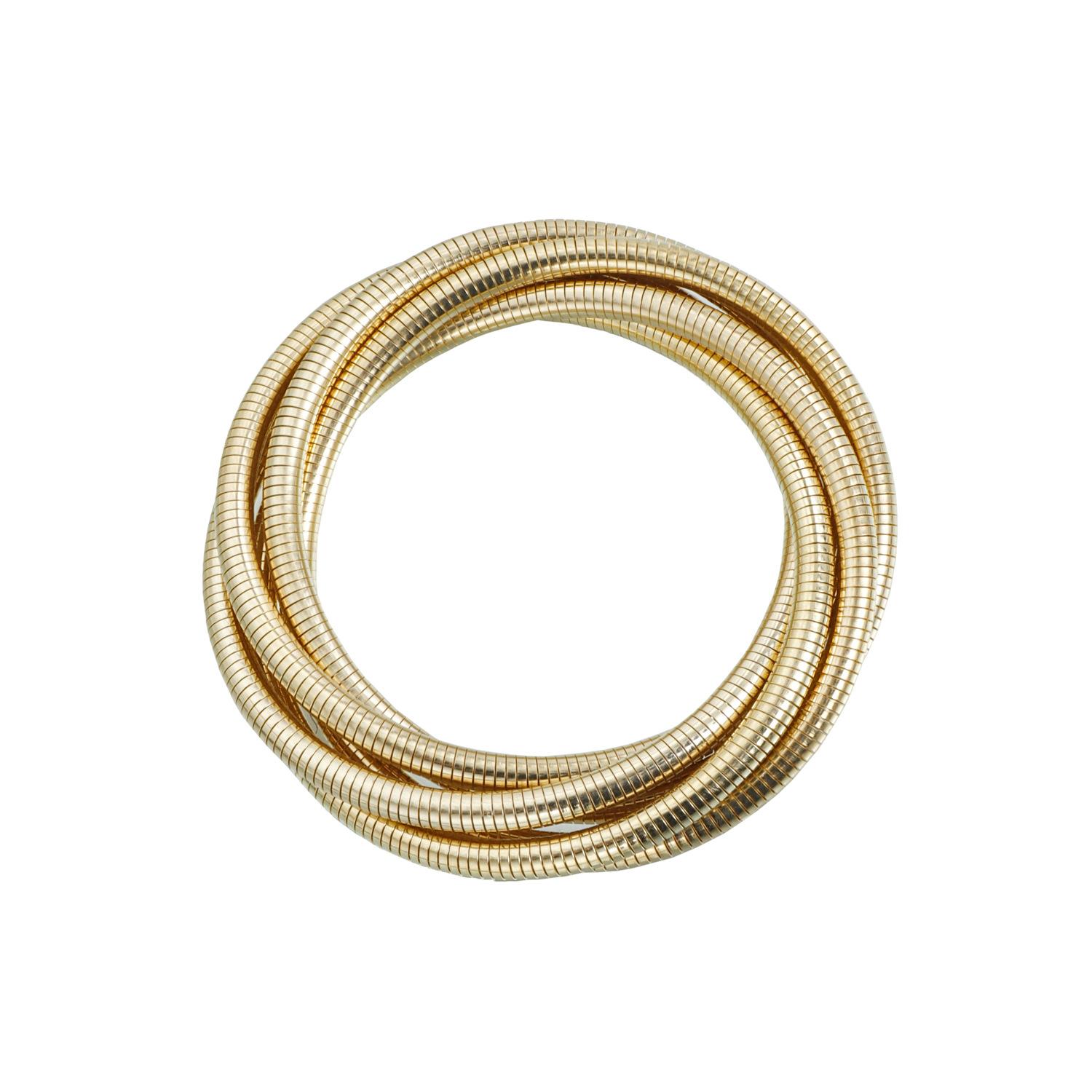 Retro snake bone chain multi-layer stacked bracelet, personalized advanced function wind elastic bracelet
