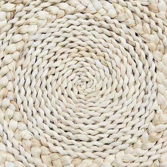 Wiederverwendbare Tischunterlage Hitzebeständige Isoliermatte Japanische Handgefertigte Blumenförmige Maiskolben-Tischmatte für Esstisch Rutschfest Fleckenabweisend Untersetzer