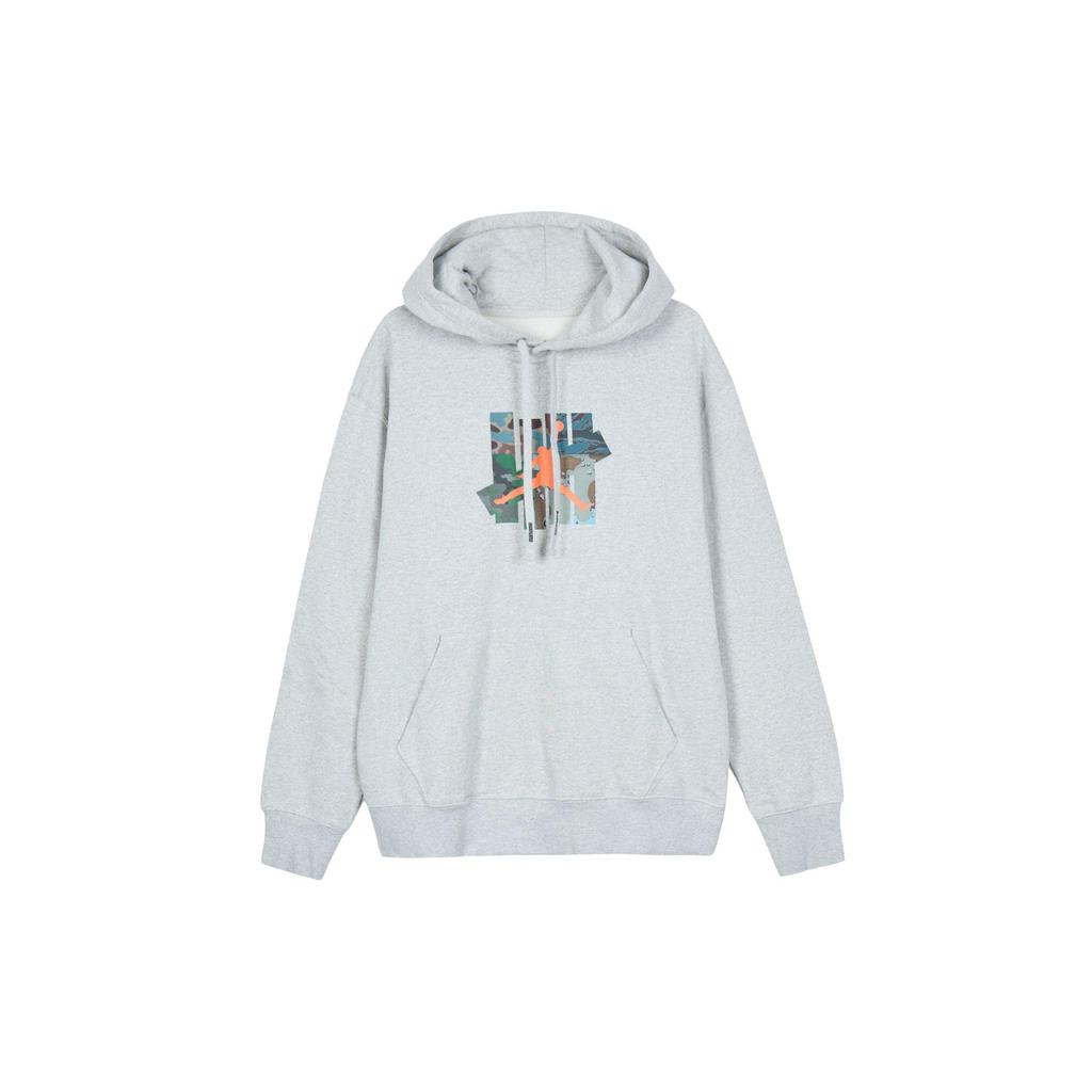 Jordan X UNDEFEATED Fleece Hoodie Grey Men's DX4300-050