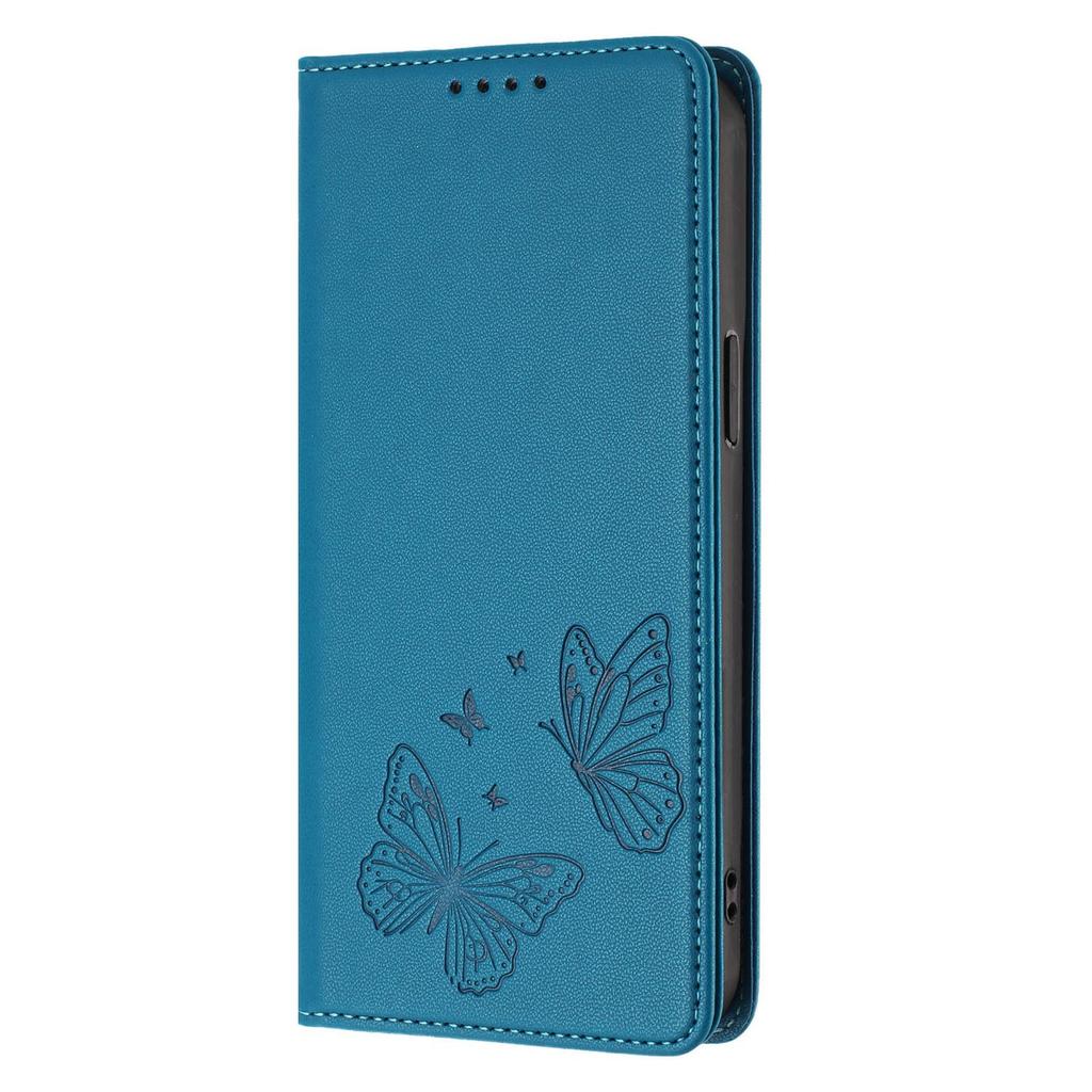 Butterfly Embossed Wallet Case For Samsung Galaxy S26 S25 S24 S23 S22 S21 S20 Ultra Plus FE Edge S10 S9 S8 S7 Edge RFID Blocking, Kickstand