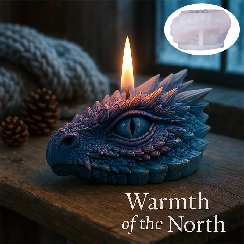 Dragon Eye Scented Candle Making Silicone Mold DIY Halloween Craft Handmade Plaster Ornament Epoxy Resin Mould for Decorative
