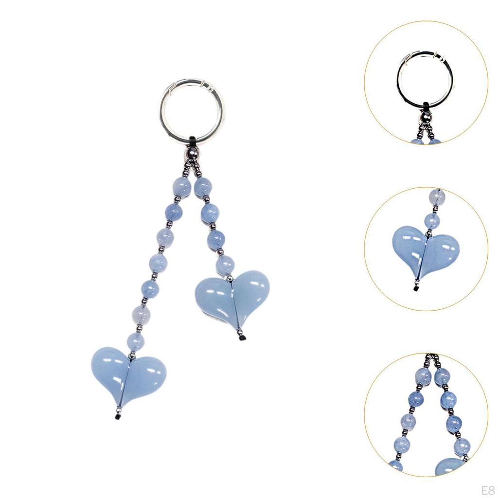 Beaded Keychain Backpack Decoration Portable Cute Hanging Ornament Decorative Pendant for Birthday