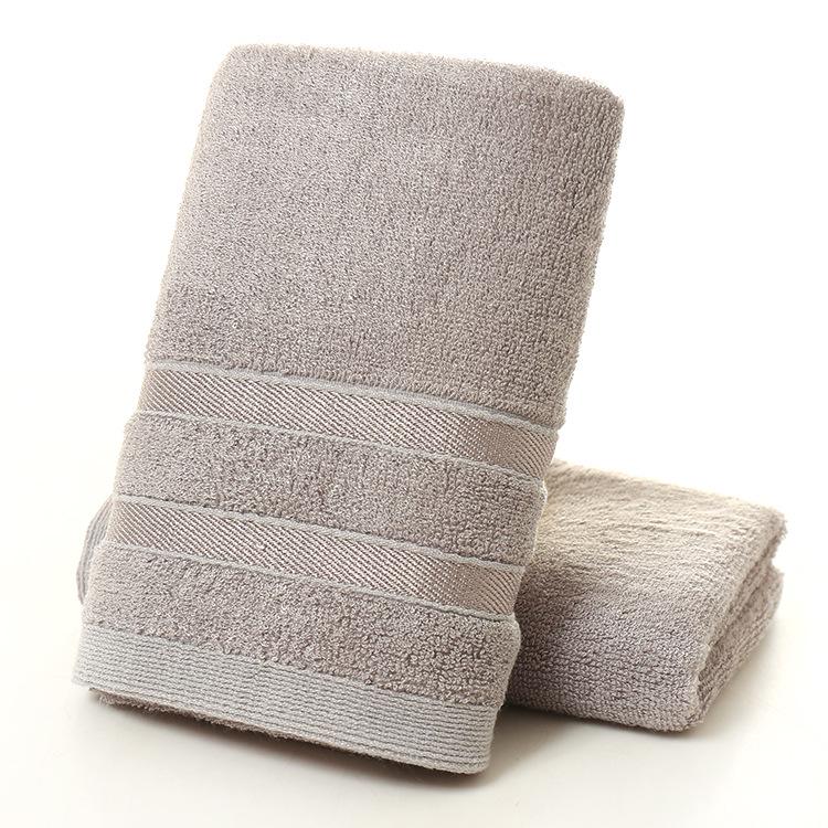 Bamboo Fiber Towel 35x75: Soft, Absorbent, Solid/Mixed Colors, Embroiderable, Ideal for Gifts or Labor Protection.