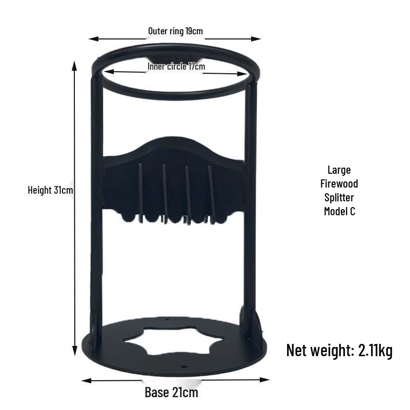 Wandmontierter manueller Holzspalter: Outdoor Camping Brennholz Spaltwerkzeug
