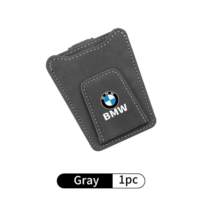 -Car Glasses Clip Sun Visor Card Glasses Holder Cars Accessories For BMW Motorsport X1 X3 X5 E39 E46 E90 F20 E60 F30 E36 F10 E87