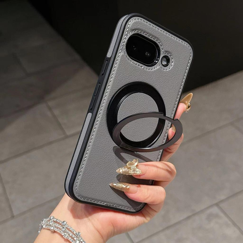 Yashi 360 Magnetic Stand for Google Pixel 9A Leather Protective Case - 10ProXL Model