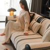 Sofa Kissen Rutschfest Retro Vier Jahreszeiten Universell Mittelalterlicher Stil Gerade Reihe Sofa Sitzkissenbezug Stoff Hochwertiges Sofa Überwurfhandtuch