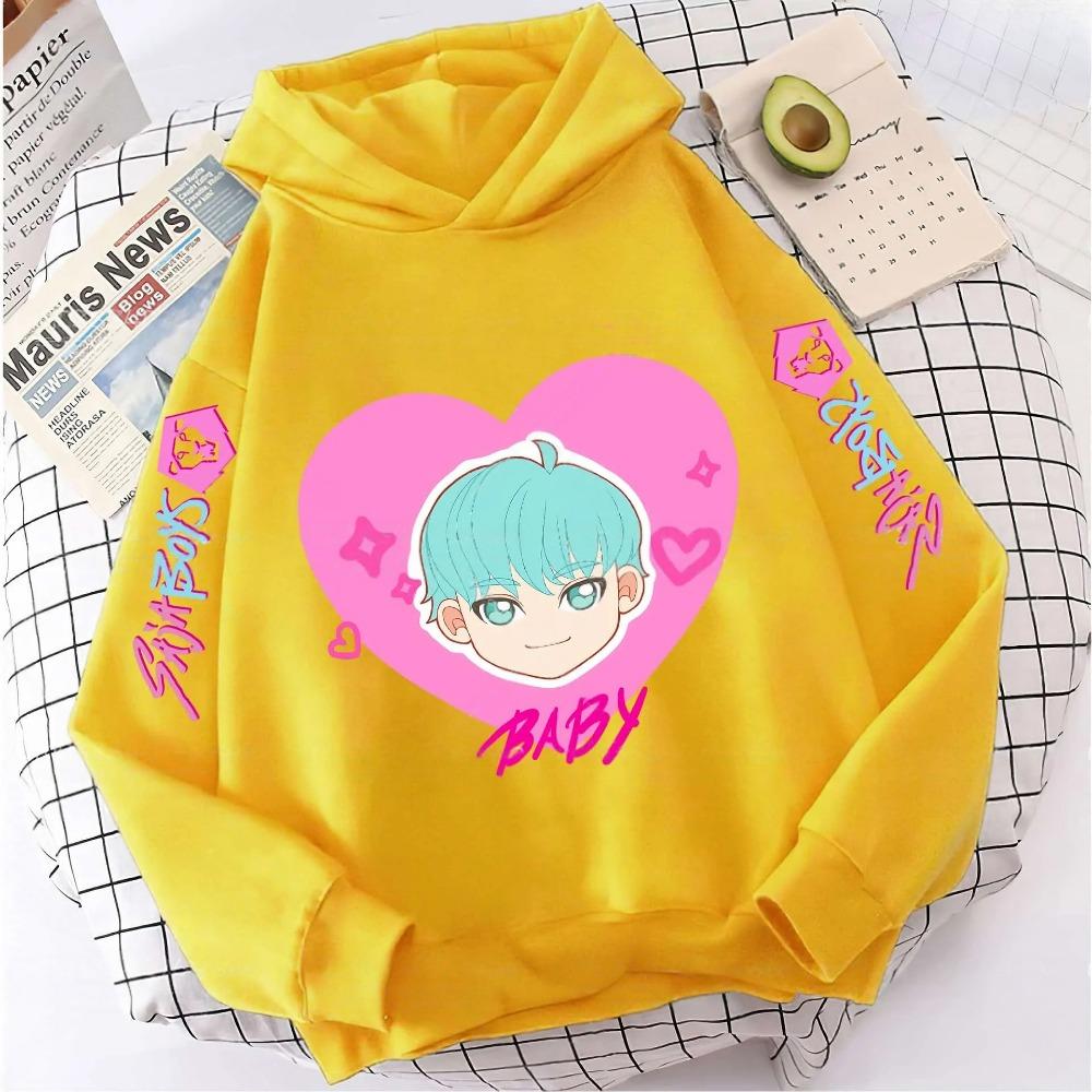 Autumn KPop Demon Hunters Cool Print Children's Hoodies Girls Fashion Oversized Streetwear Casual Boys Hooded Sweatshirt