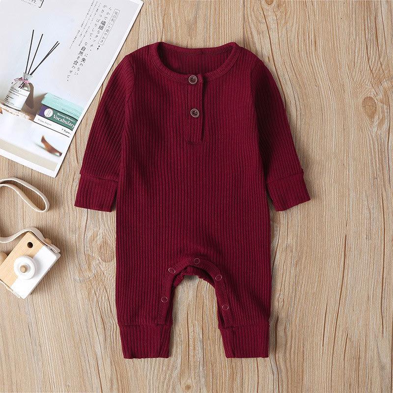 Fall Jumpsuit Newborn Baby Cotton Boys Girls Jumpsuit Tracksuit Overalls Long Sleeve Baby Newborn Clothes