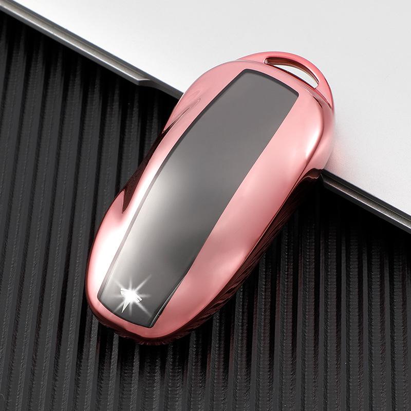 Transparent Soft Rubber Key Case for Tesla Model 3/Y