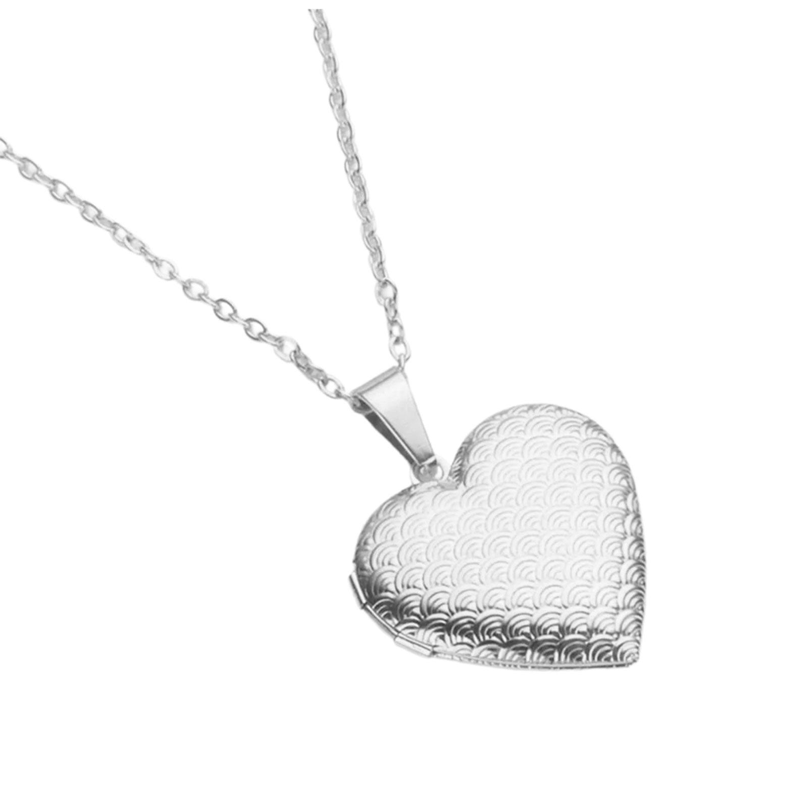 

Стильное колье-подвеска в форме сердца, медальон, цепочка для ключицы, регулируемая длина, чокер, модная бижутерия для свиданий 7 серебряный