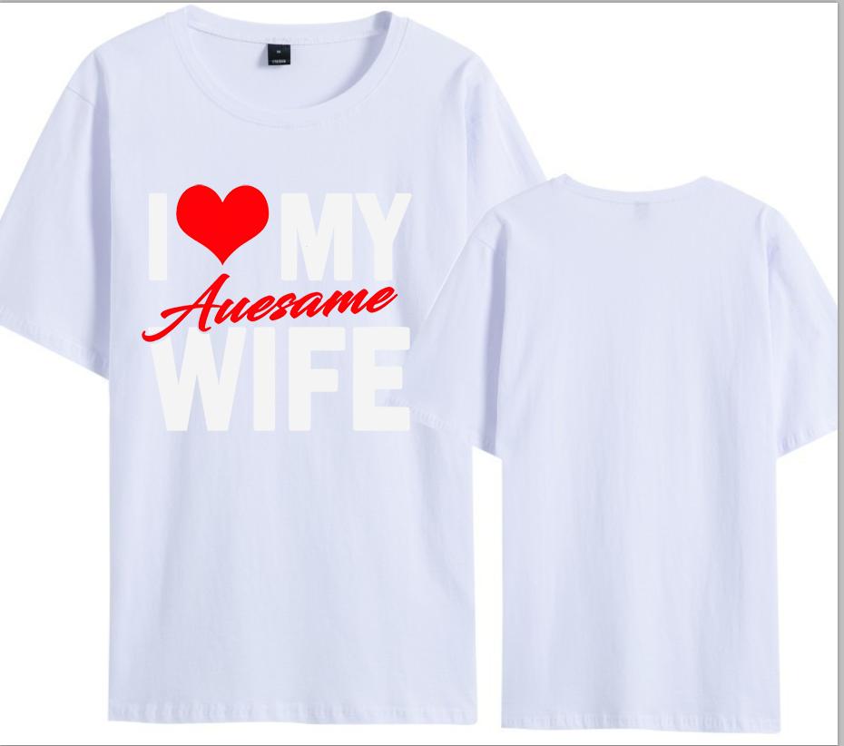 I Love My Awesome Wife Husband T Shirts Honeymoon Couple Outfits Dating Couples Anniversary Gifts Unisex Women Oversized Tops Tee